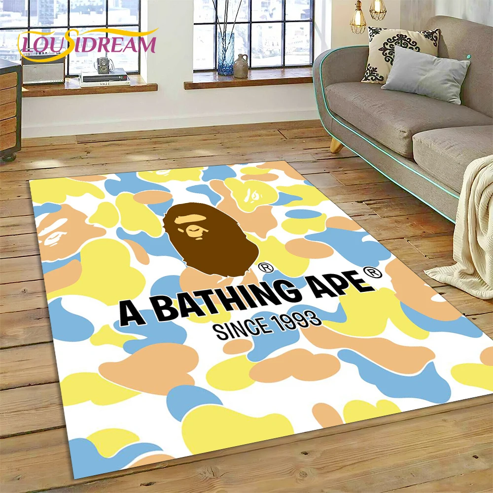 3D 인쇄 B-BAPE 패션 카펫 러그 침실 거실 홈  - Commercial Printing For Sale 리뷰 및 가격
