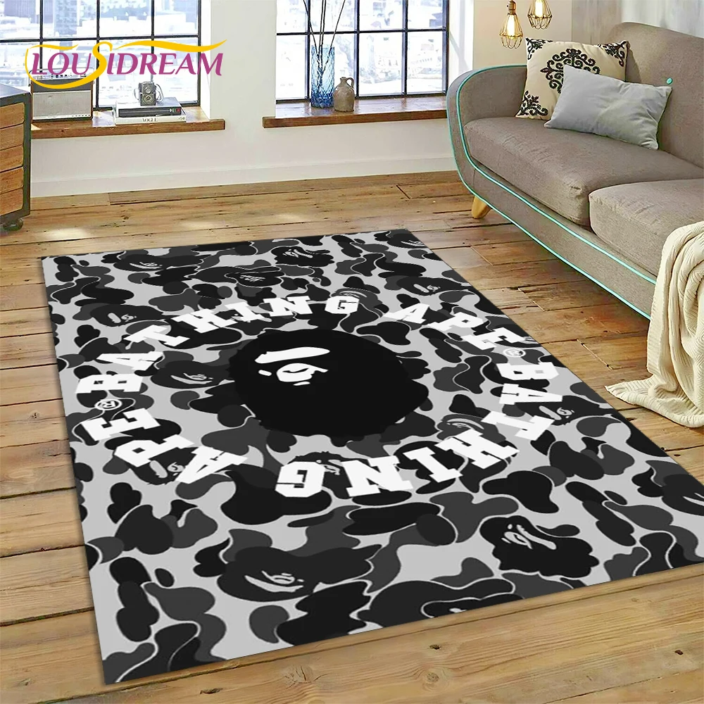 3D 인쇄 B-BAPE 패션 카펫 러그 침실 거실 홈  - Commercial Printing For Sale 리뷰 및 가격