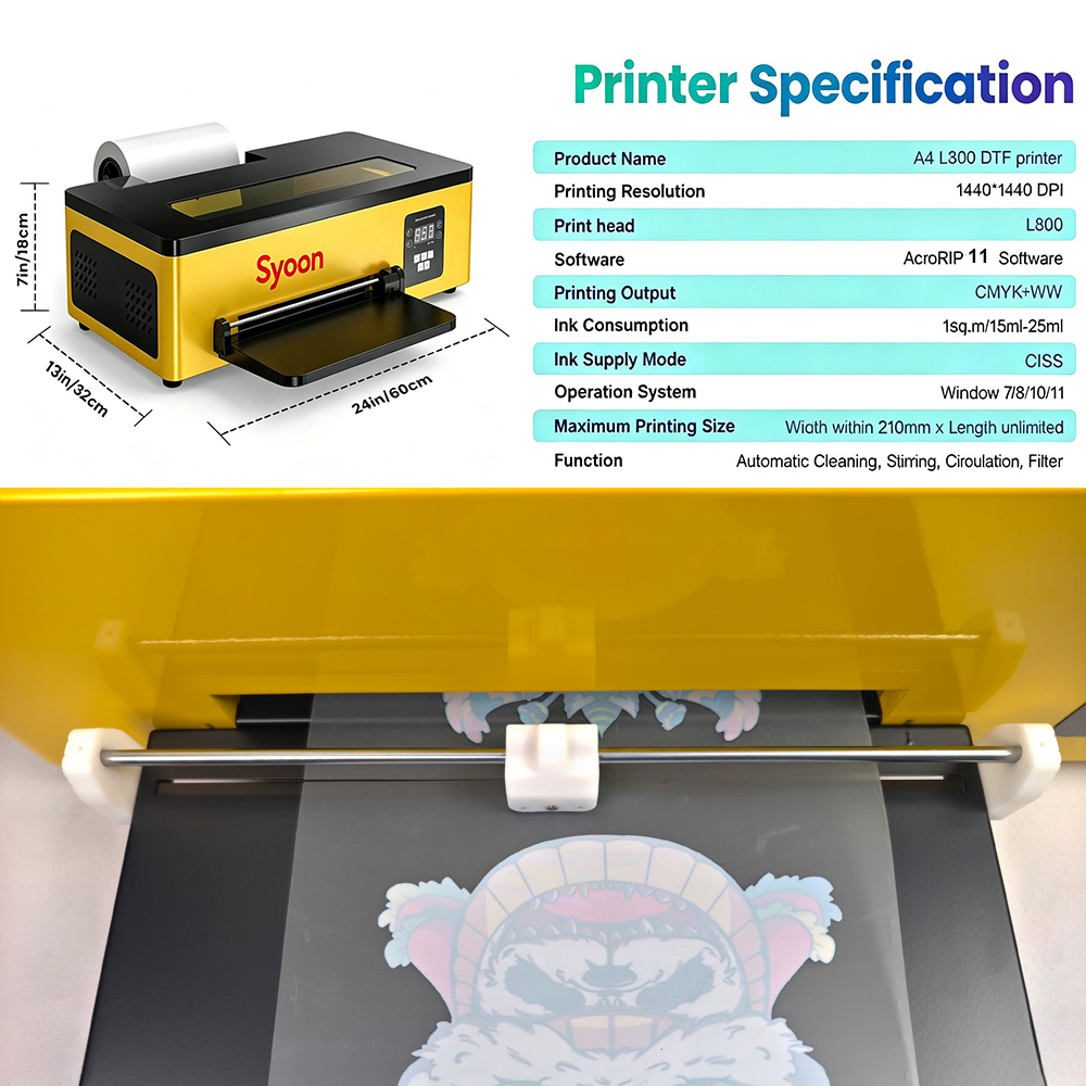 엡손 L800 헤드를 장착한 업그레이드된 A4 DTF  - Commercial Digital Printing Machine 리뷰 및 가격