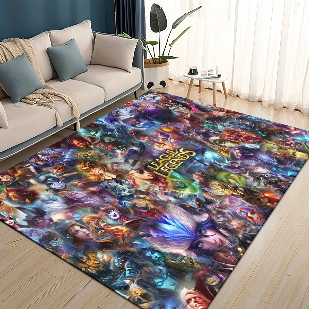 LOL 27 스타일 Jinx 전설의 리그 만화 카펫 깔 - Commercial Printing For Sale 리뷰 및 가격