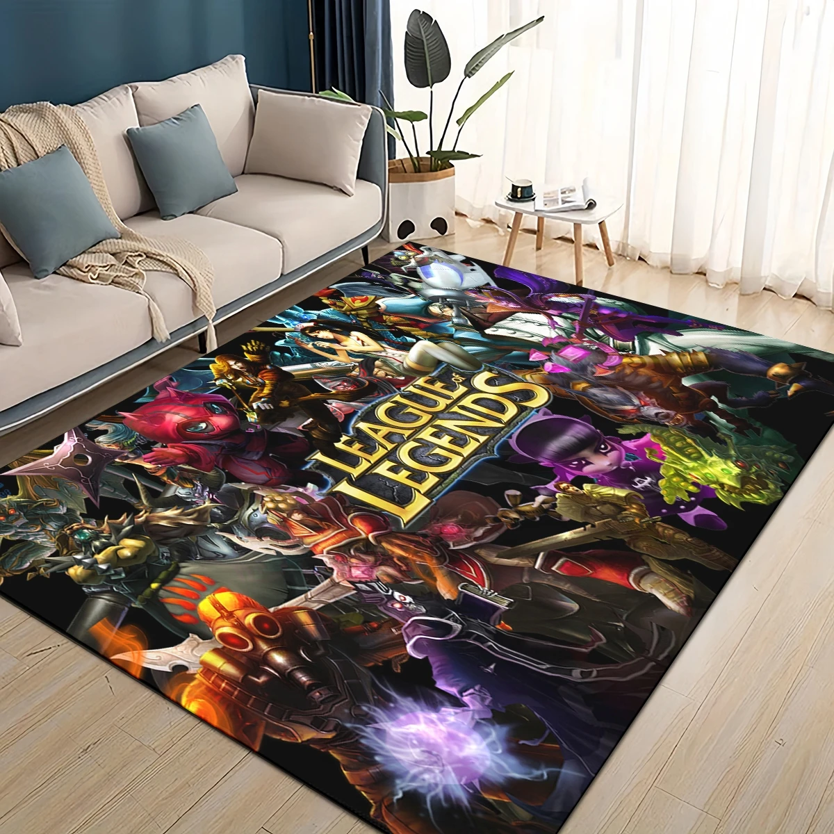 LOL 27 스타일 Jinx 전설의 리그 만화 카펫 깔 - Commercial Printing For Sale 리뷰 및 가격